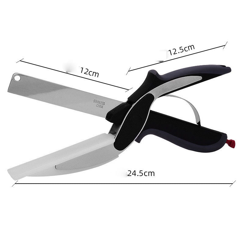 2-in-1 Kitchen Scissors: Smart Chopping Knife & Food Scissors - Your Kitchen's Good Helper
