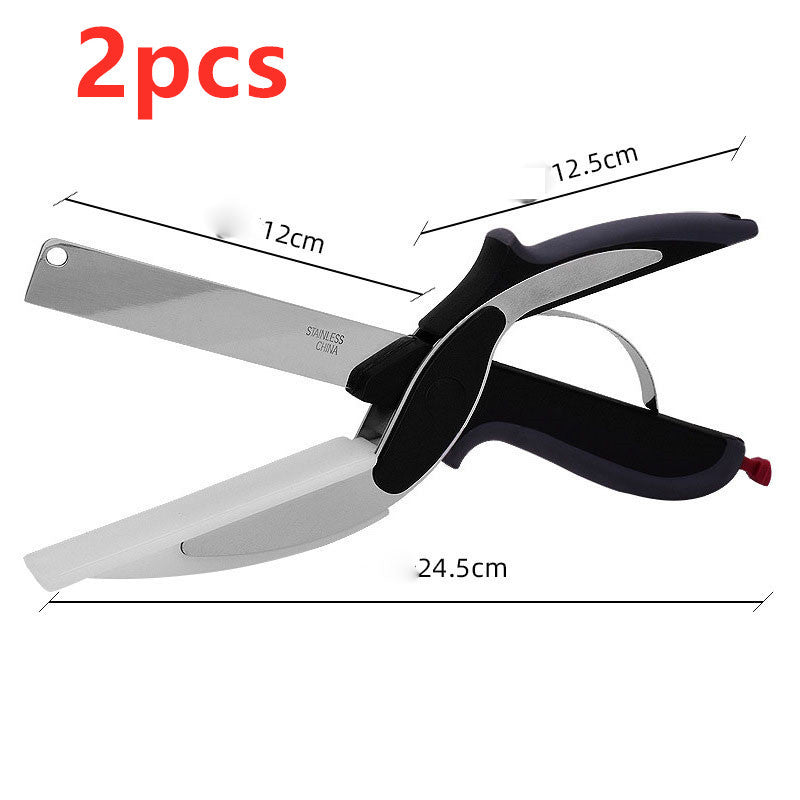 2-in-1 Kitchen Scissors: Smart Chopping Knife & Food Scissors - Your Kitchen's Good Helper
