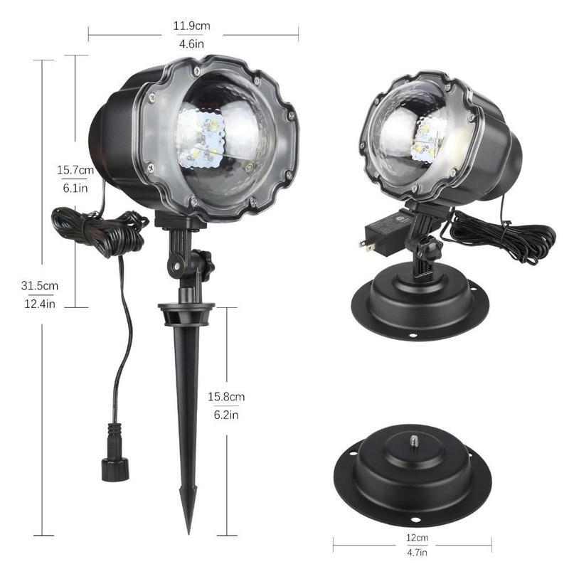 LED Christmas Snow Projector – Outdoor Snowflake Projection Light