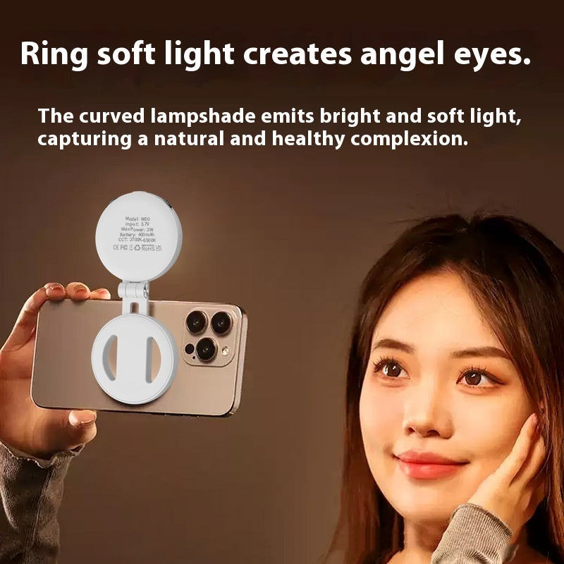 W50 Portable Magnetic Selfie Fill Light for Mobile Phones