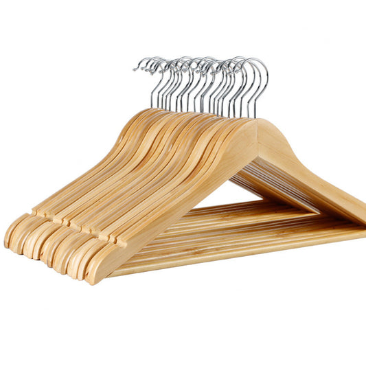 Retro Solid Wood Clothing Hanger: Durable and Stylish