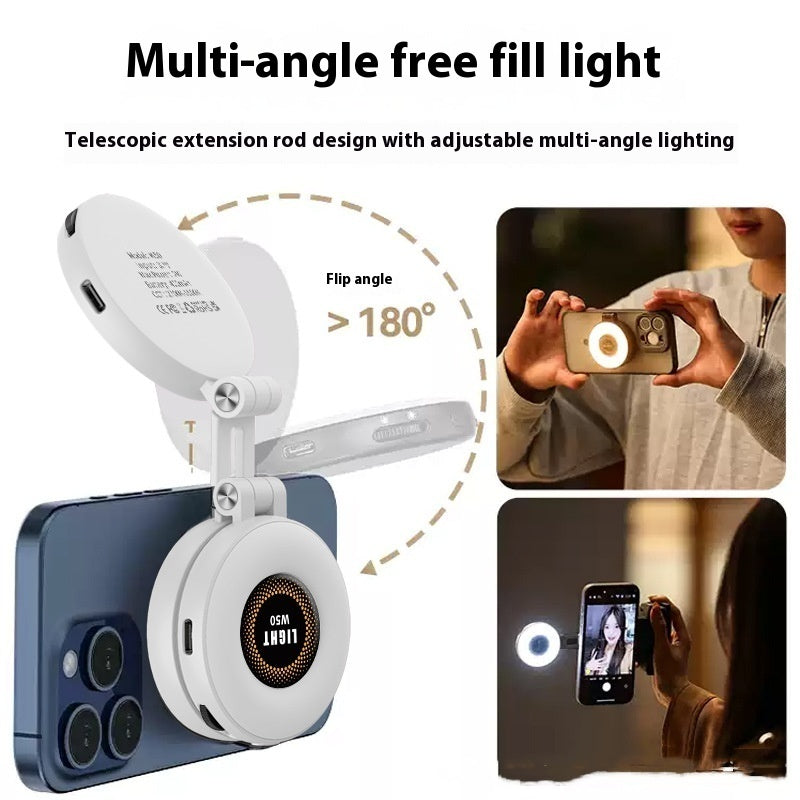 W50 Portable Magnetic Selfie Fill Light for Mobile Phones