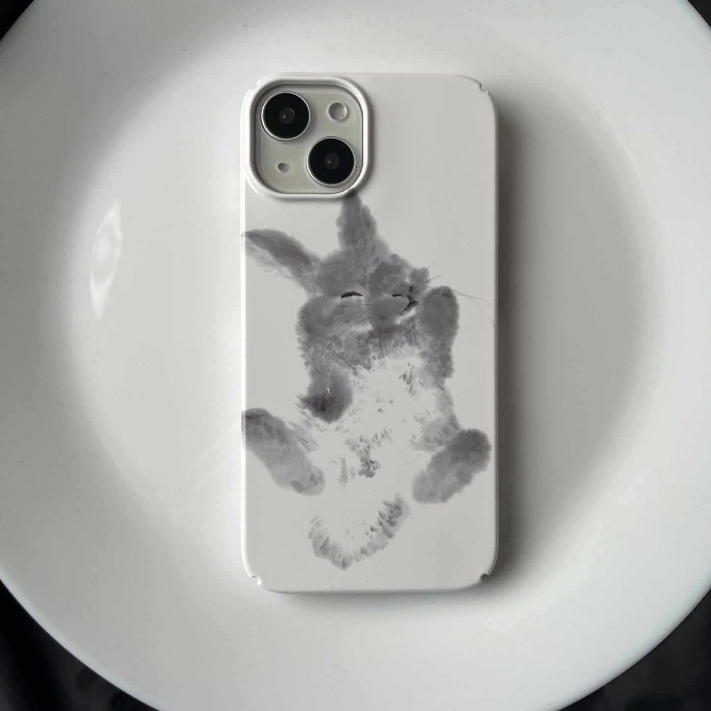 Rabbit Chinese Ink Art Film Phone Case