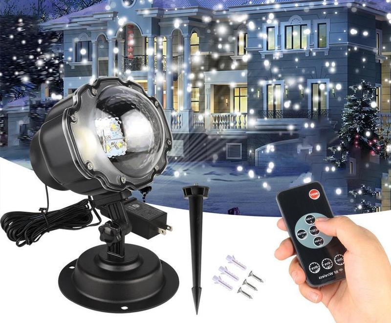 LED Christmas Snow Projector – Outdoor Snowflake Projection Light