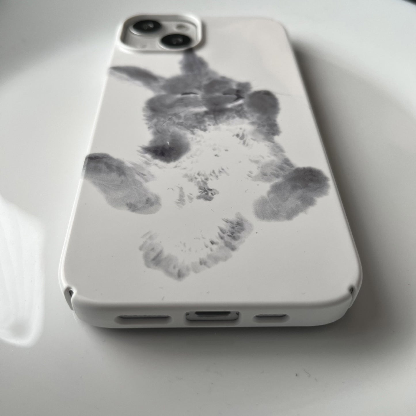 Rabbit Chinese Ink Art Film Phone Case