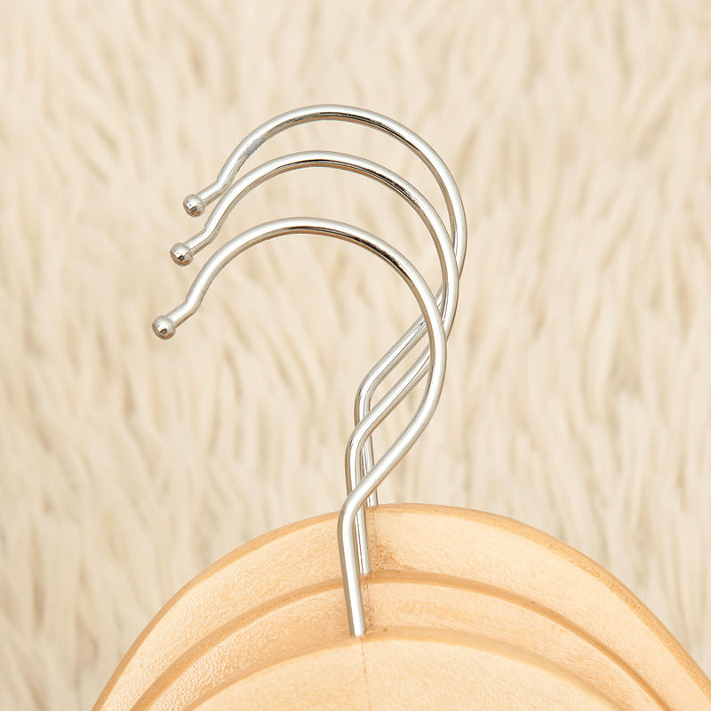 Retro Solid Wood Clothing Hanger: Durable and Stylish