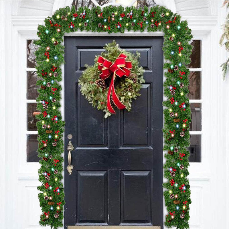 Cane Artificial Pine Christmas Wreath (Outdoor)