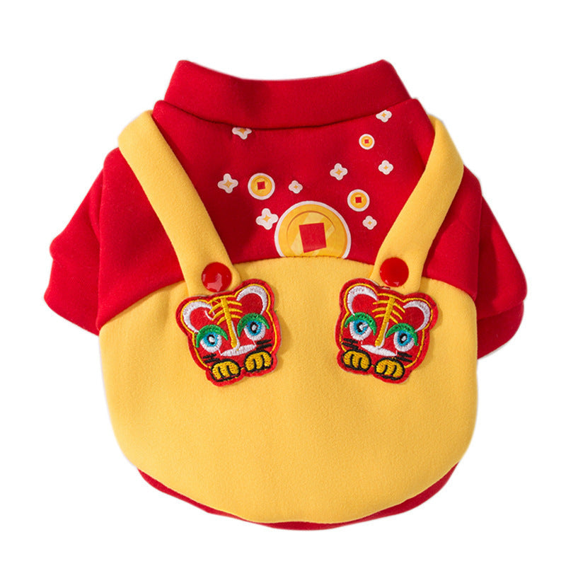 Cat Chinese New Year Sweater Tiger Patch