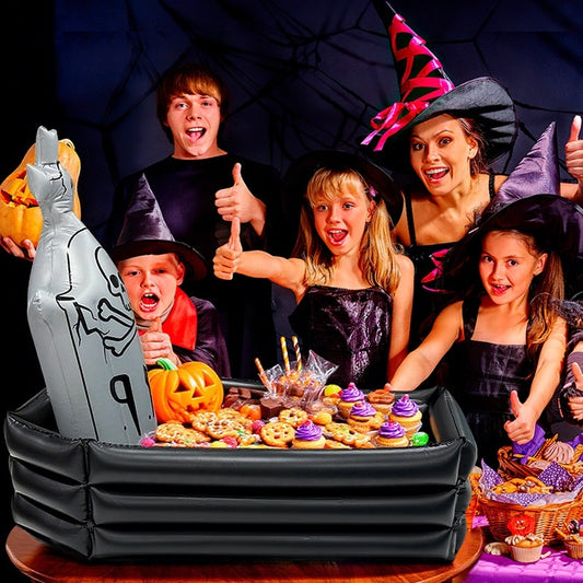 Halloween Inflatable Skull Tombstone Ice Bar
