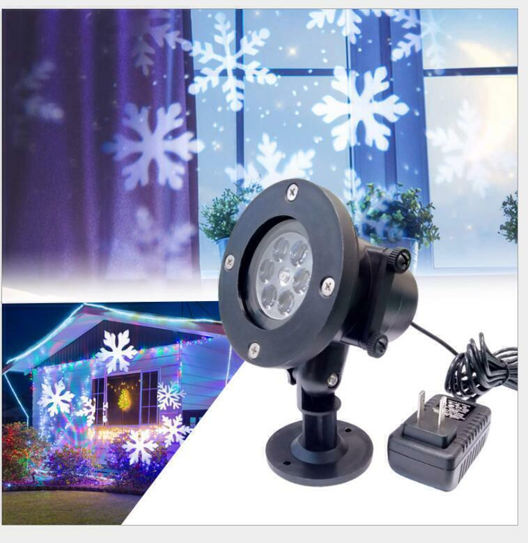 48-Pattern Christmas LED Snow Projector Laser Light – Outdoor Garden & Landscape Decor