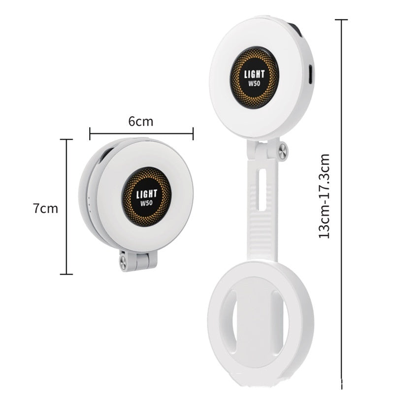 W50 Portable Magnetic Selfie Fill Light for Mobile Phones