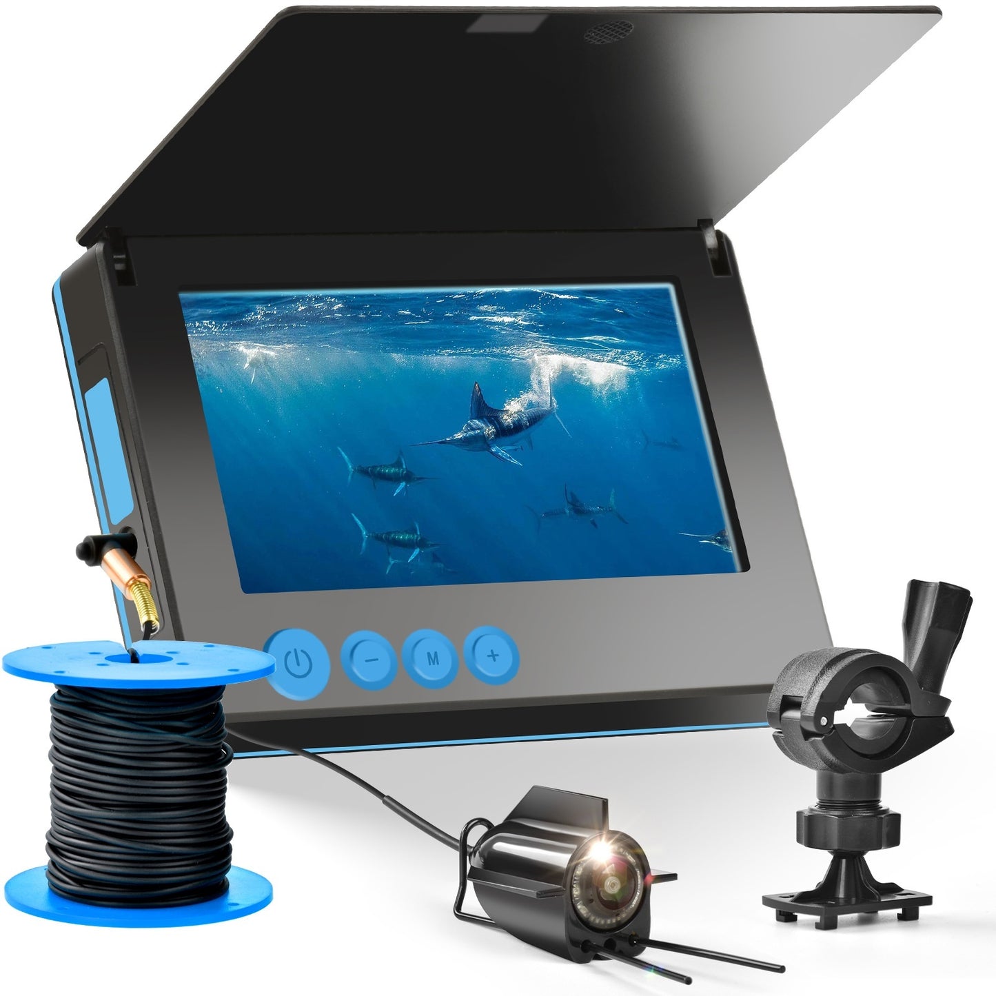 Underwater Fish Finder with HD Camera and Temperature Sensor