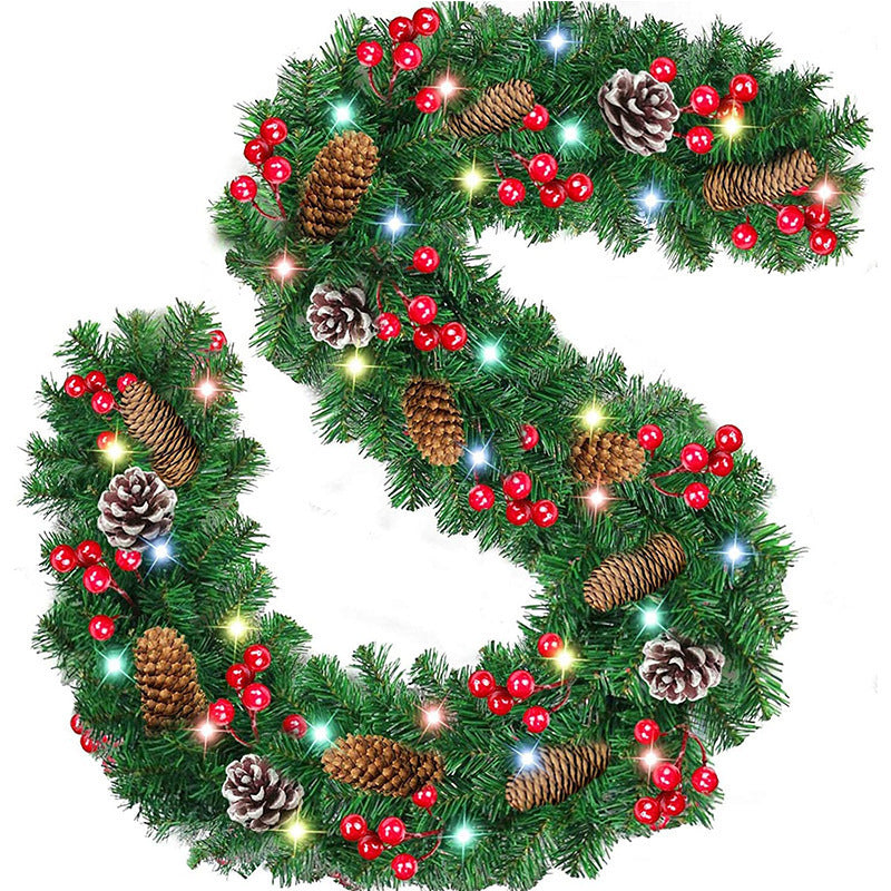 Cane Artificial Pine Christmas Wreath (Outdoor)