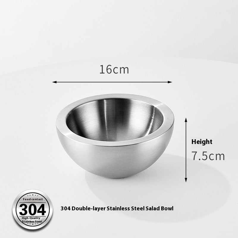 304 Stainless Steel Thickened Salad Bowl
