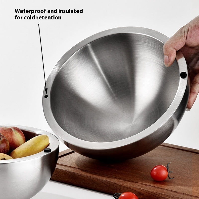 304 Stainless Steel Thickened Salad Bowl