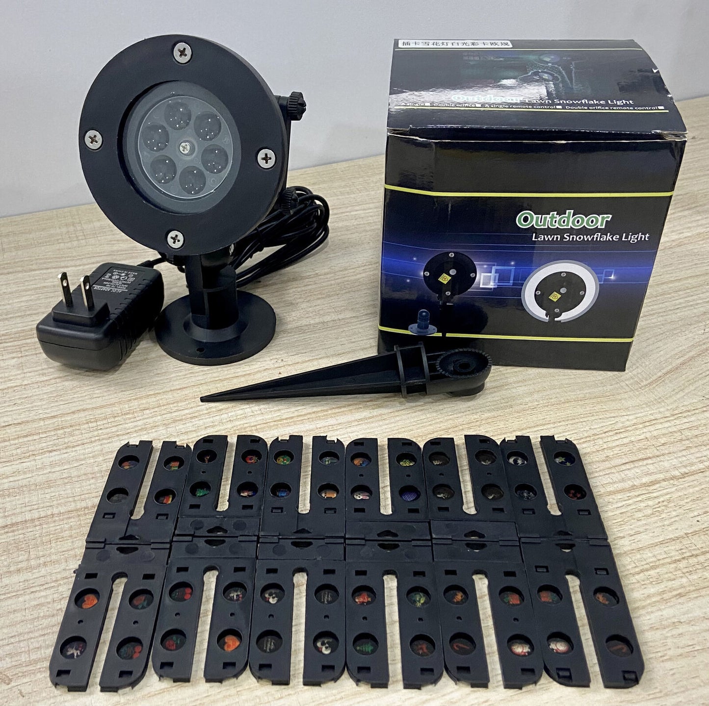 48-Pattern Christmas LED Snow Projector Laser Light – Outdoor Garden & Landscape Decor